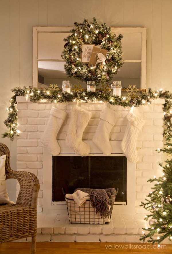 Rustic Look Mantel 