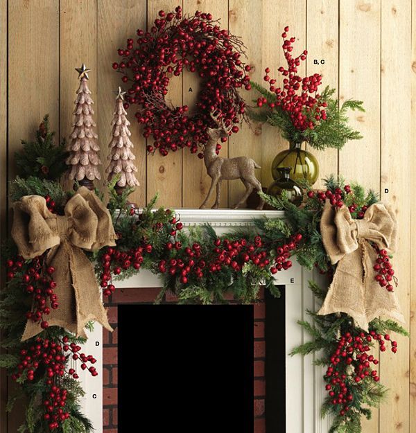 25+ Gorgeous Christmas Mantel Decoration Ideas &amp; Tutorials - Hative