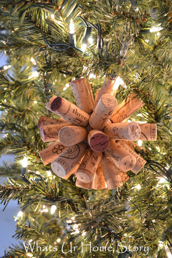 Cork Ball Ornament. 