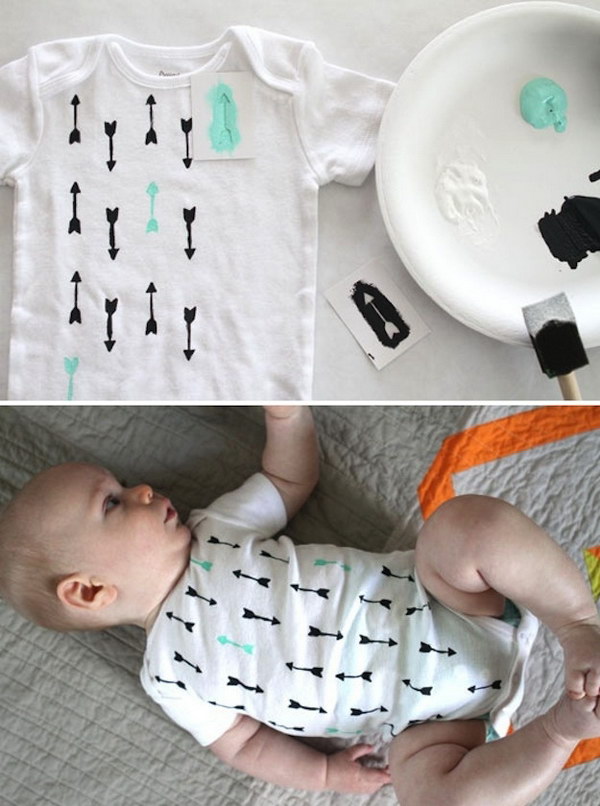 Printed Arrow Onesie 