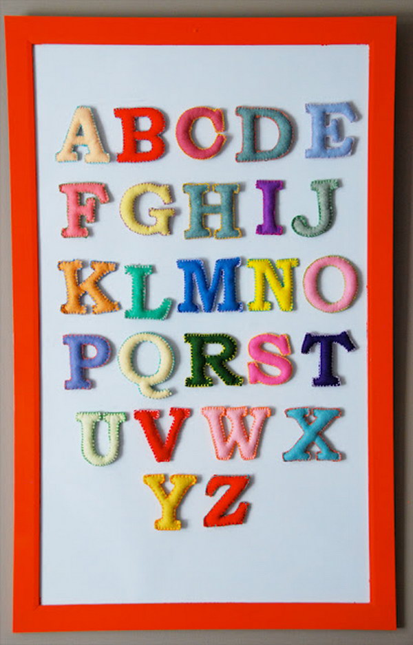 DIY Magnetic Felt ABC’S