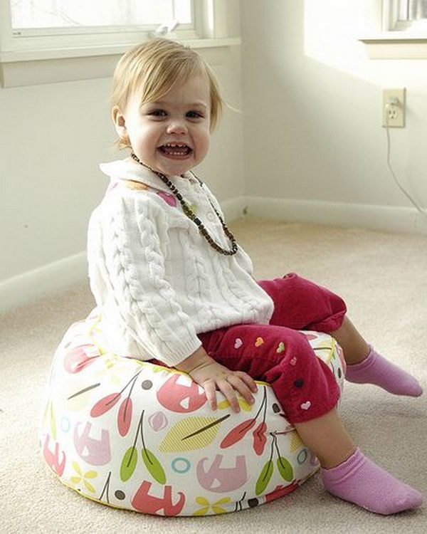 DIY Toddler Seating Pouf 