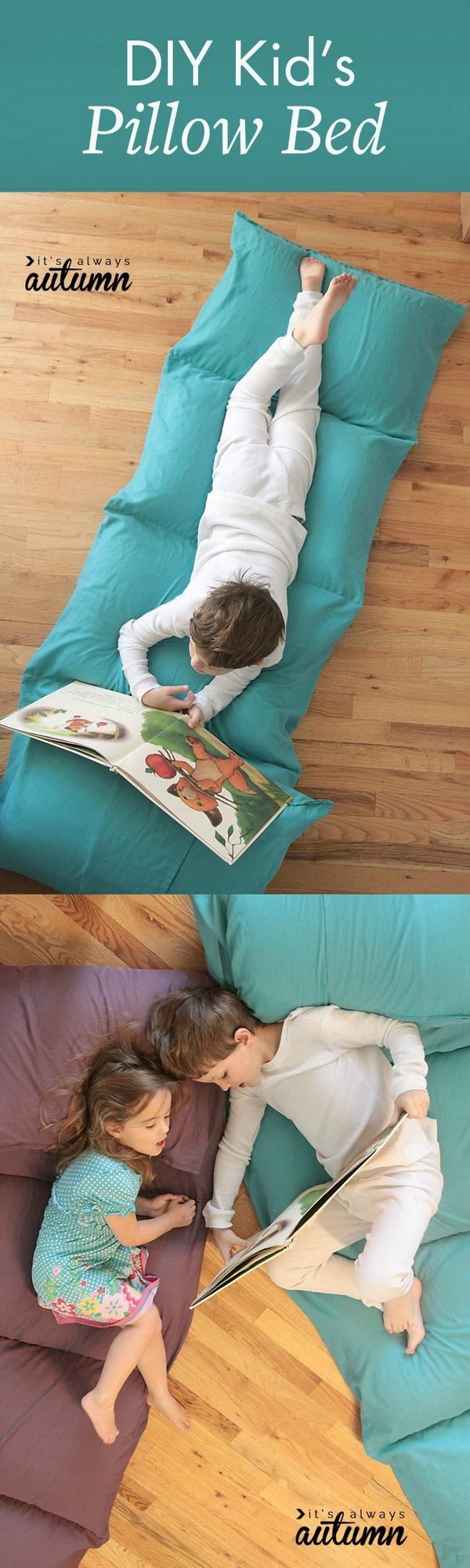 DIY Kid's Pillow Bed 