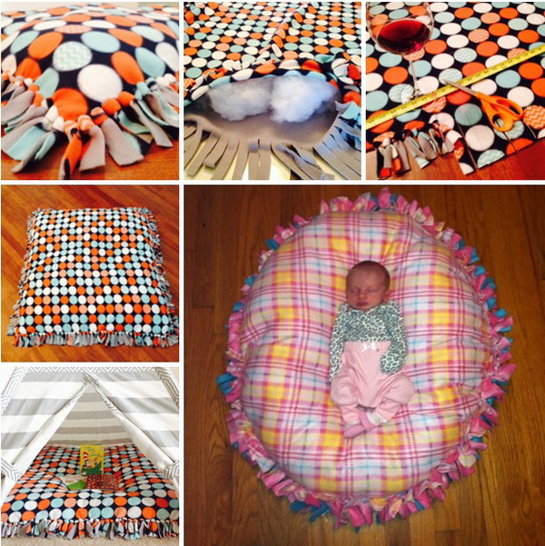 No-Sew Floor Pillow 