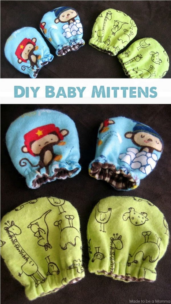 DIY Baby Mittens 