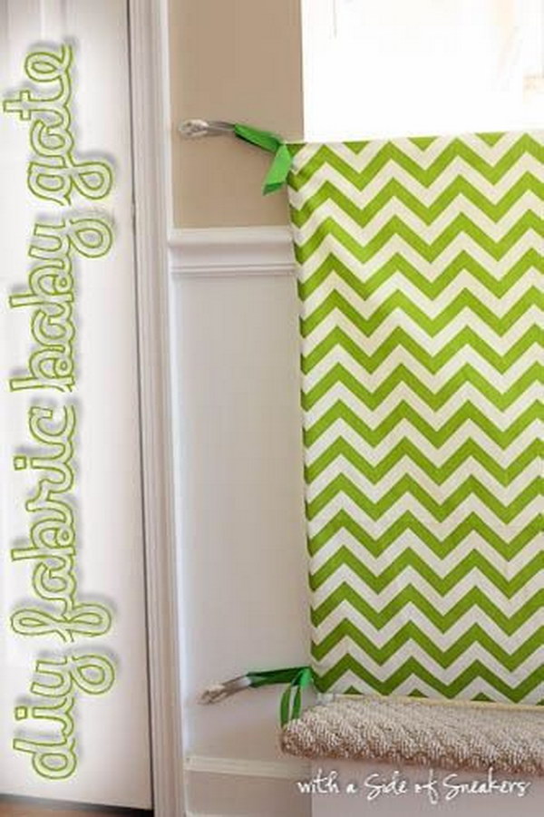 diy baby gate fabric