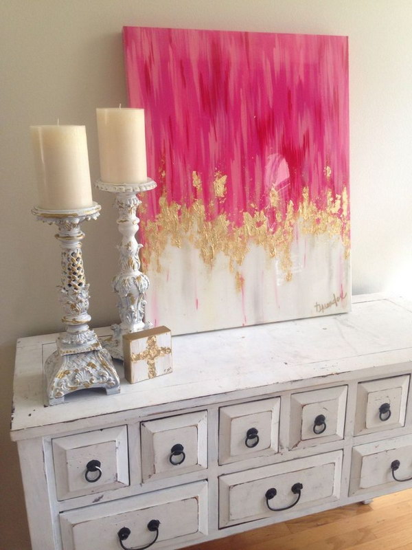 DIY Glitter #Glam wall Canvas FOR CHEAP 