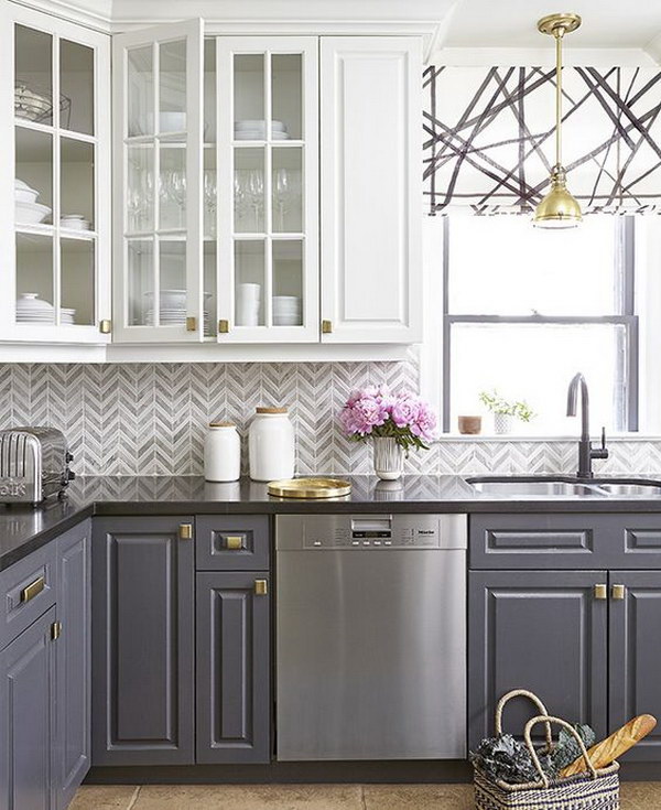 Stylish Two Tone Kitchen Cabinets For Your Inspiration Hative