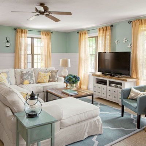 Pretty Living Room Colors For Inspiration - Hative