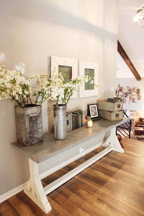 Enchanting Farmhouse Entryway Decorations For Your Inspiration - Hative