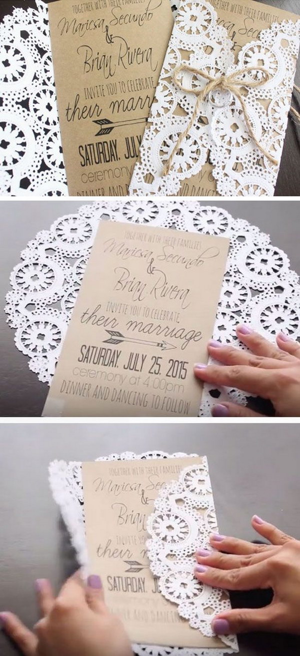 Home Made Wedding Invitations 1