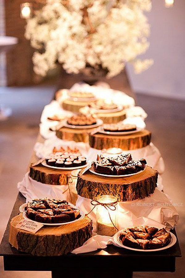 Log Rounds Dessert Buffet 