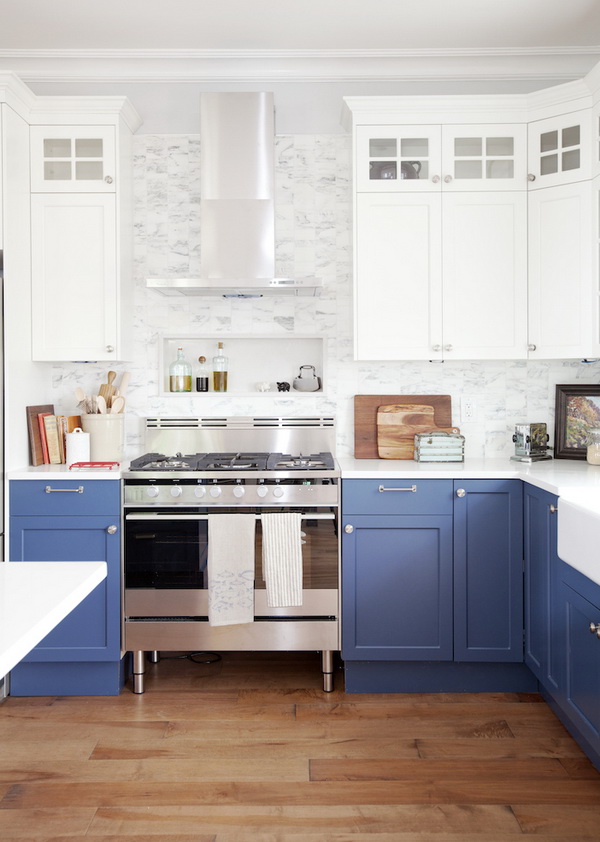 1 1 Two Tone Kitchen Cabinets 