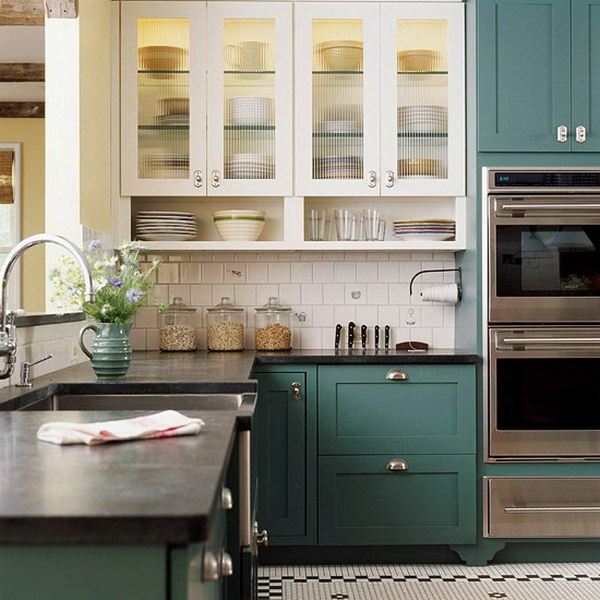 Stylish Two Tone Kitchen for Your Inspiration Hative