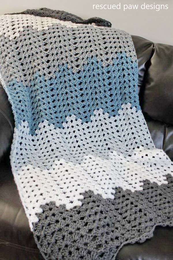 crochet blankets blanket pattern patterns tutorials granny square cool hative warm afghan throw awesome beginners yarn projects giant tutorial trellis