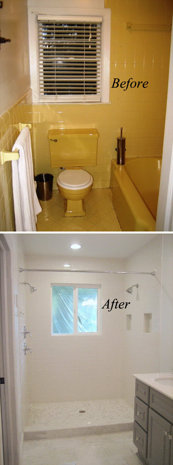 Before And After 20 Awesome Bathroom Makeovers Hative