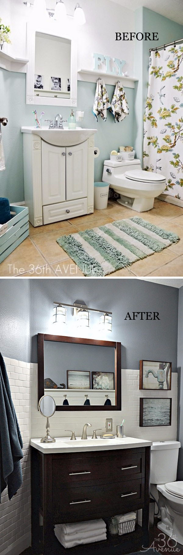 Before and After: 20+ Awesome Bathroom Makeovers - Hative