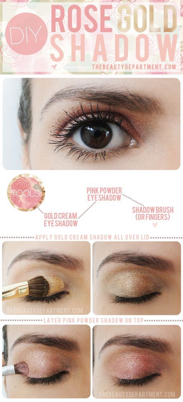 DIY Rose Gold Shadow. 