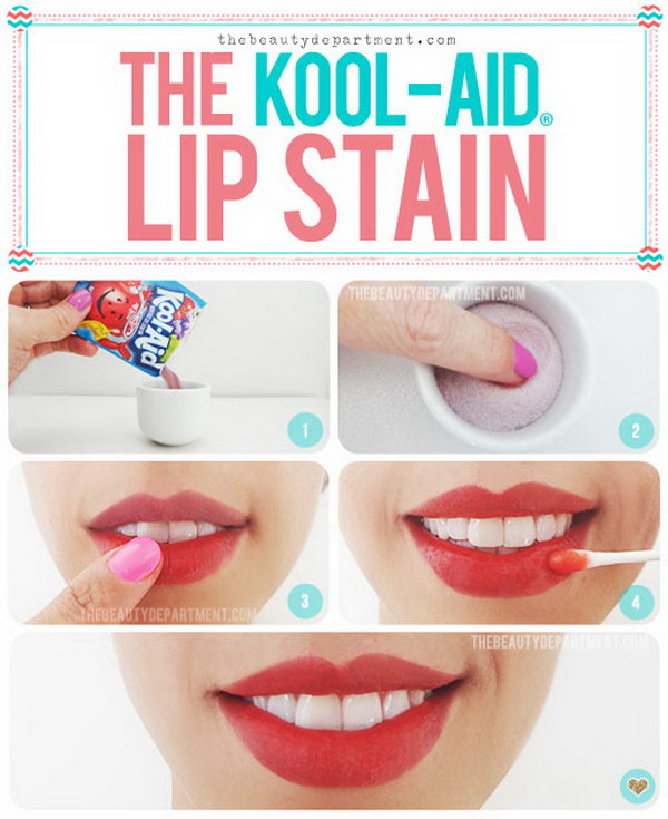 Kool Aid Lip Stain. 