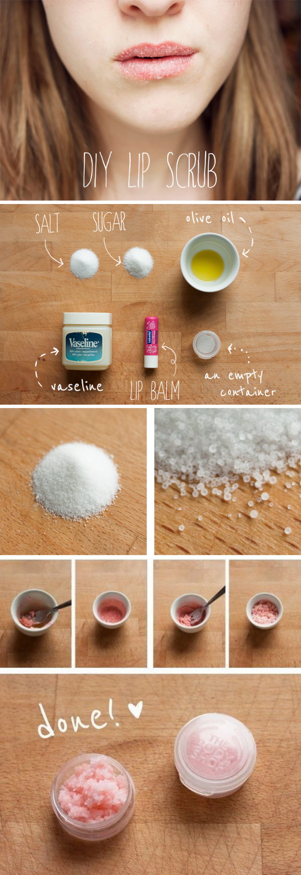 Homemade Lip Scrub. 