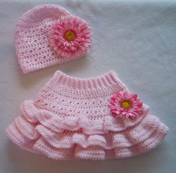 crochet baby girl shirt