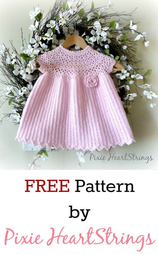 free crochet baby girl dress patterns