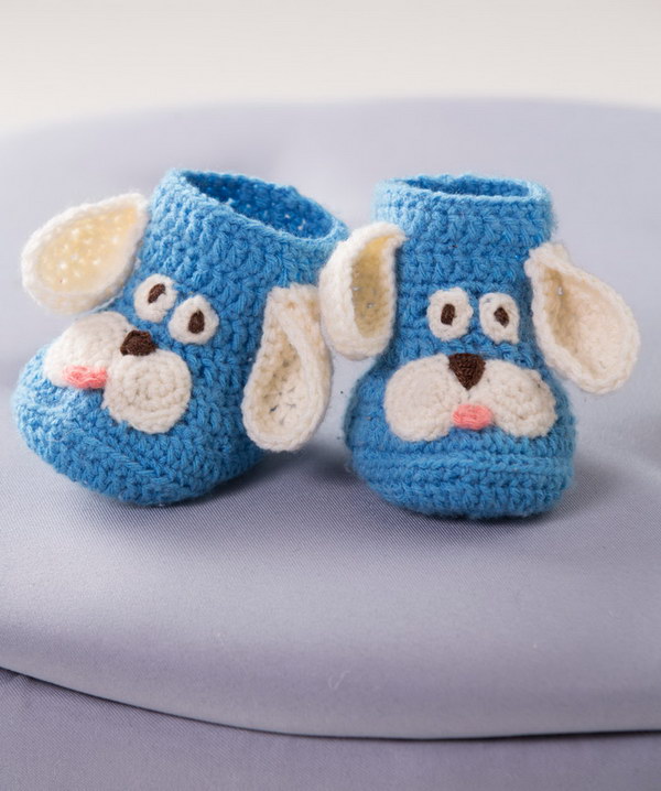 Puppy Booties Crochet Pattern. 