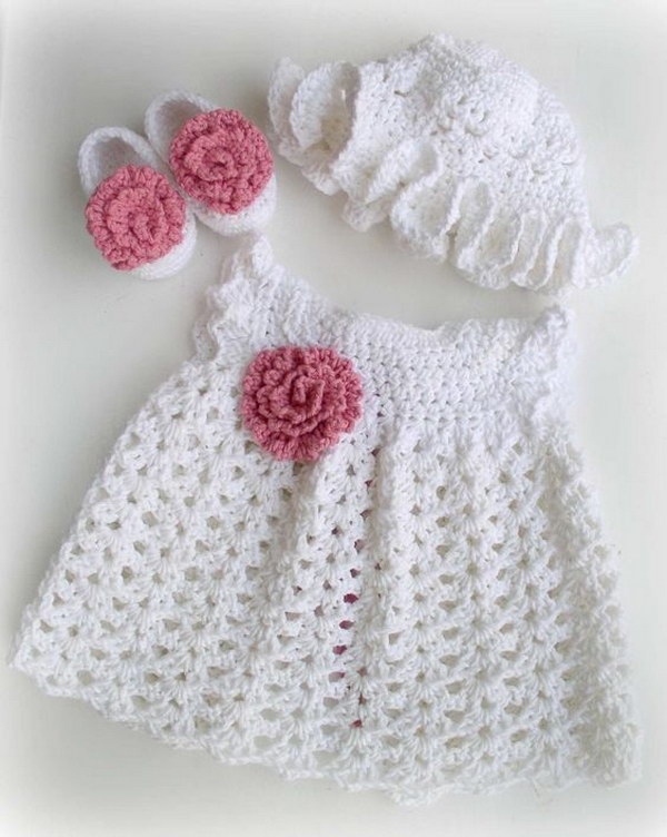 crochet baby girl shirt