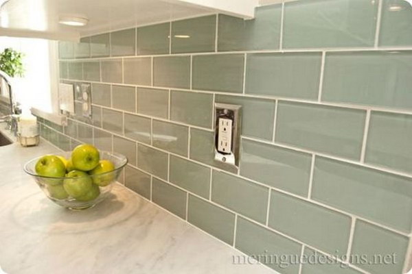 35 Beautiful Kitchen Backsplash Ideas, Green Tile Backsplash Ideas