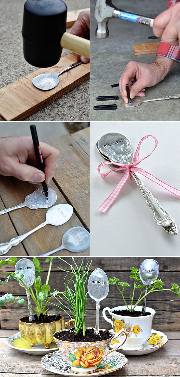 Diy Garden Markers Pinterest : 26 DIY Plant Markers For Your Springtime ...