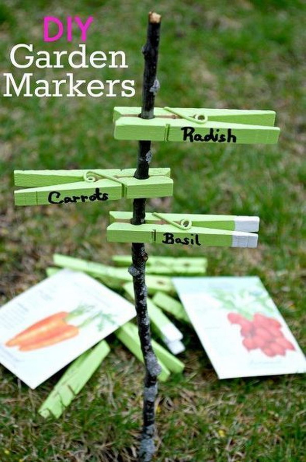 30 Diy Plant Label Marker Ideas For Your Garden Hative