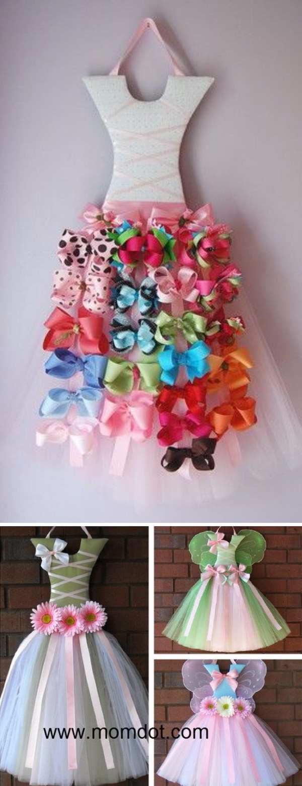 DIY Tutu Bow Holder. 