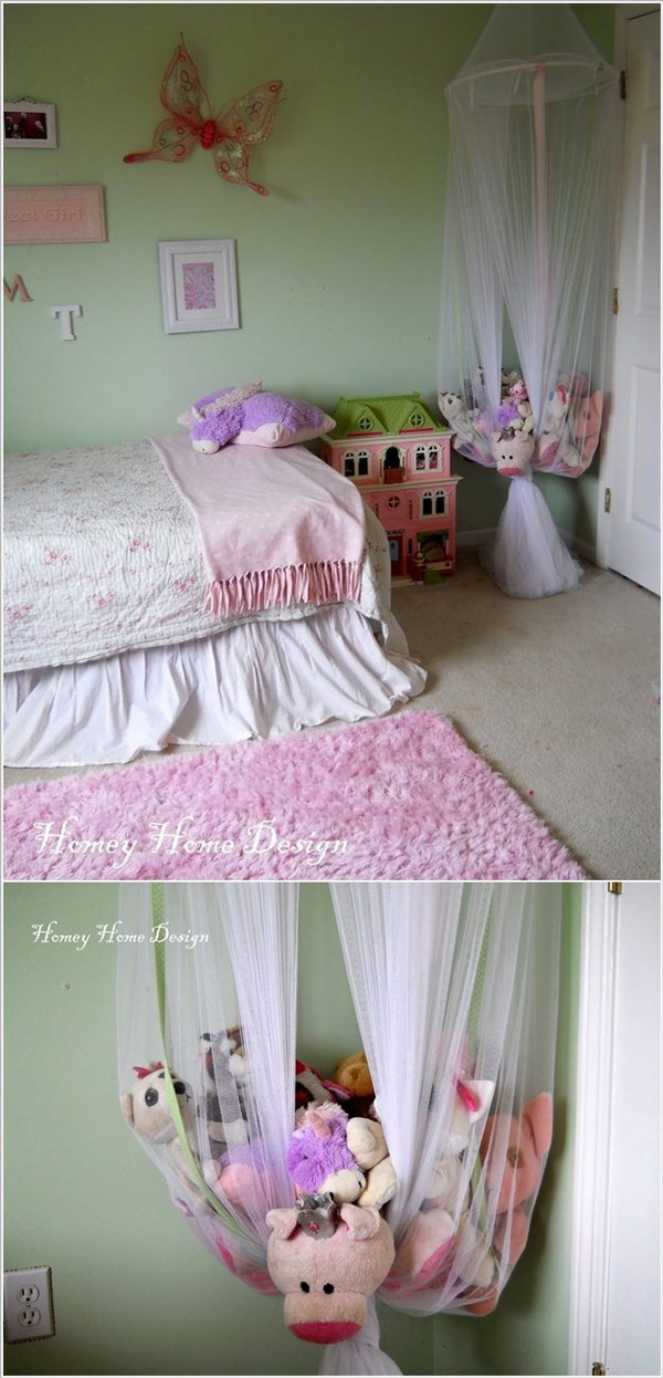 DIY Toy Canopy Storage 