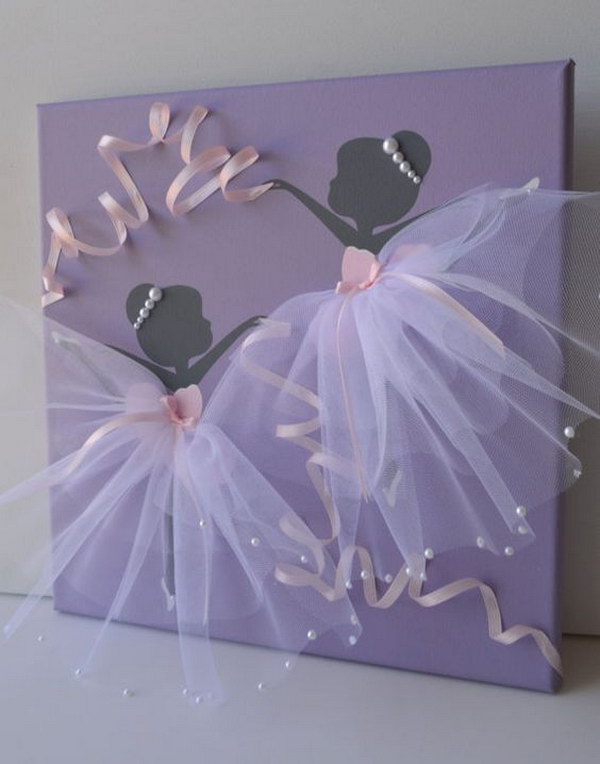 Dancing Ballerina Canvas Wall Art 