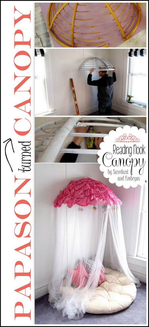 DIY Old Papasan Turned Canopy 