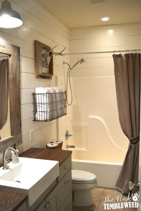  Rustic Farmhouse Bathroom Ideas  Hative