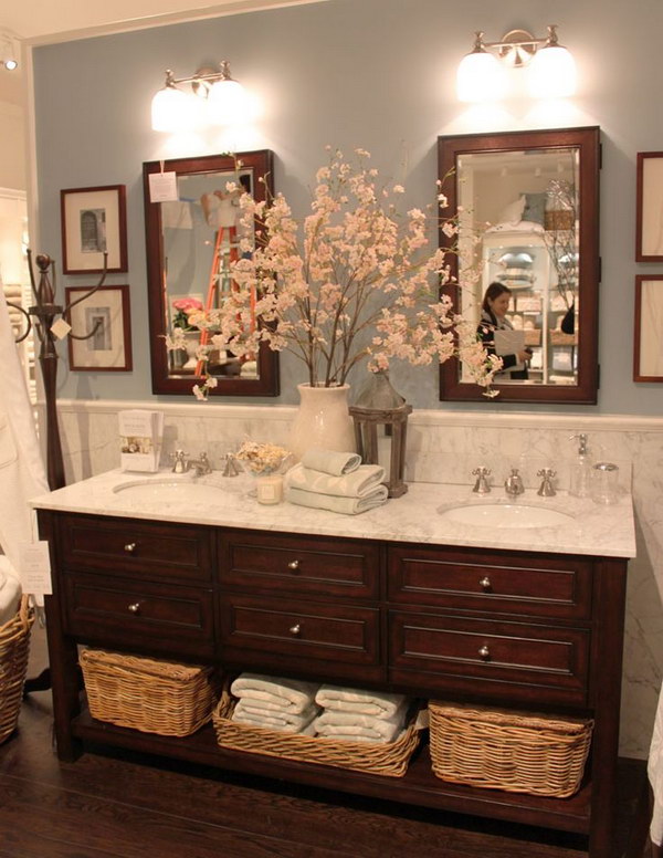 Awesome Bathroom With Rustic Accents. 