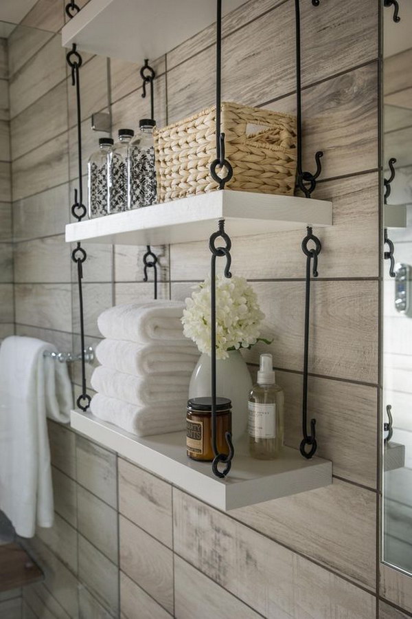 Rustic Farmhouse Bathroom Ideas - Hative