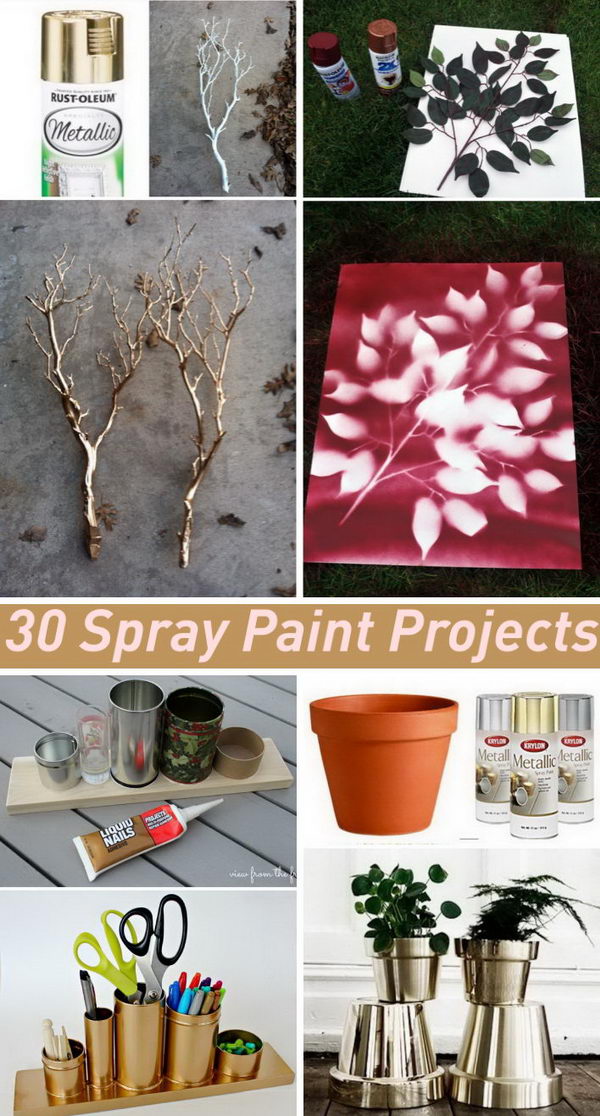 Amazing Spray  Paint Project Ideas  to Beautify Your Home 