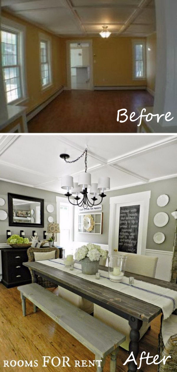 Easy And Budget-Friendly Dining Room Makeover Ideas - Hative