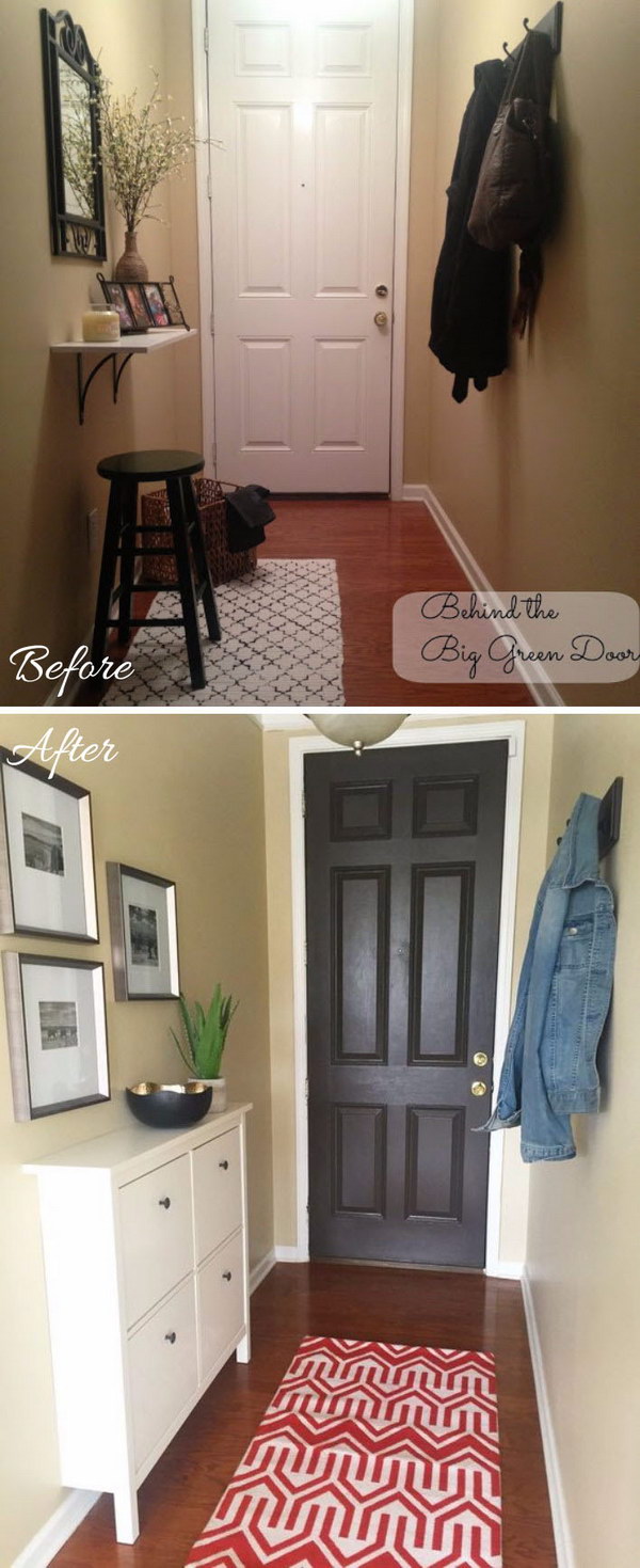 30 Amazing Entryway  Makeover Ideas  And Tutorials Hative