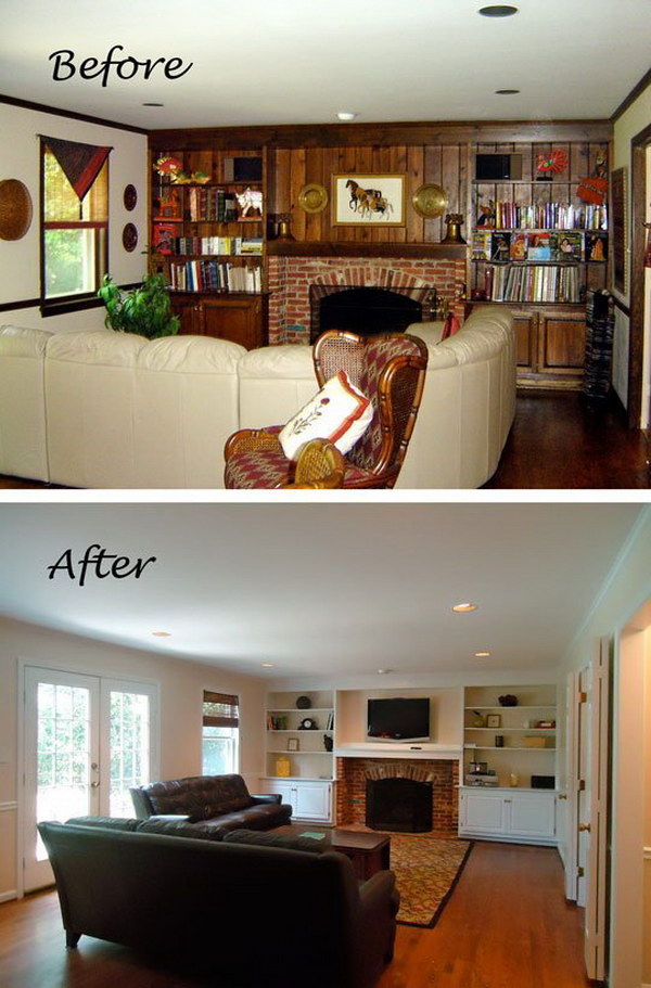 Before and After: Great Living Room Renovation Ideas - Hative