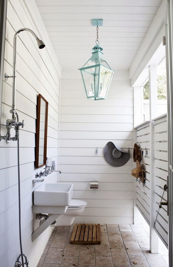 Great Outdoor Shower Ideas for Refreshing Summer Time - Hative