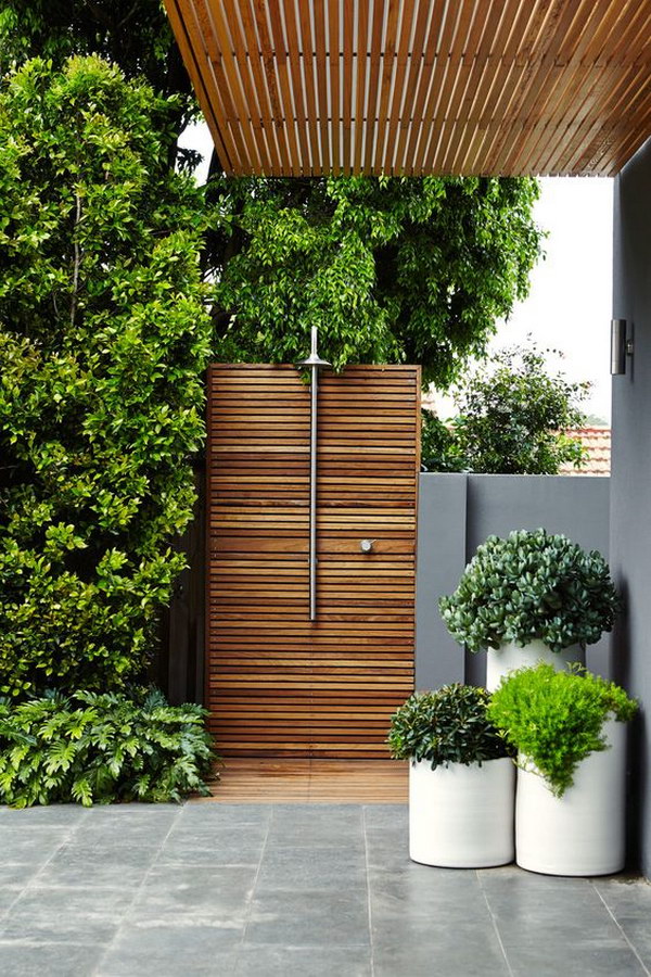 Great Outdoor Shower Ideas for Refreshing Summer Time Hative