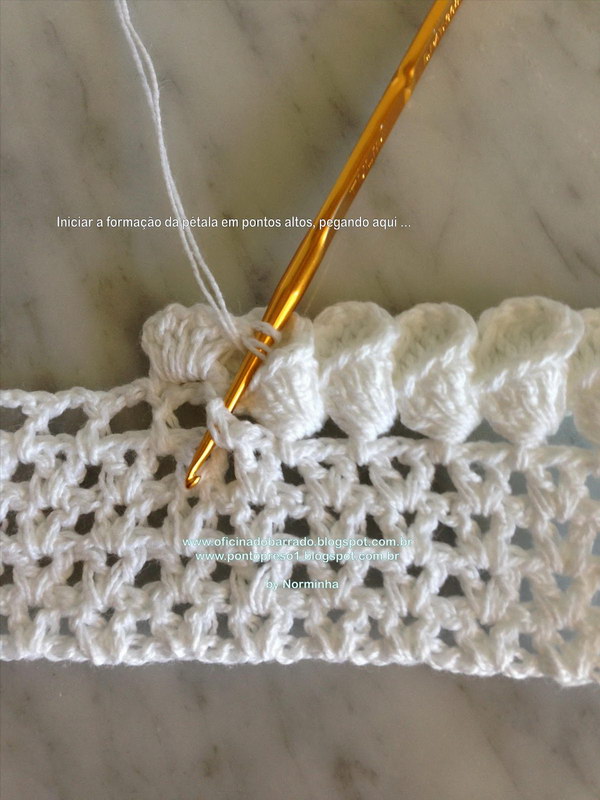 crochet edging cone petal patterns hative