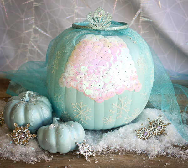 Elsa's Frozen Pumpkin. 