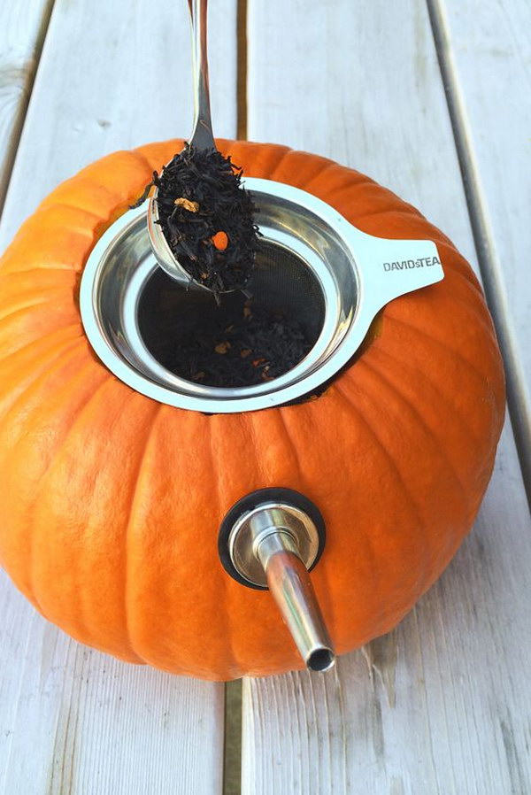 DIY Pumpkin Tea Set. 