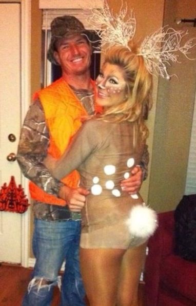 Hunter and Deer Couples Costume.