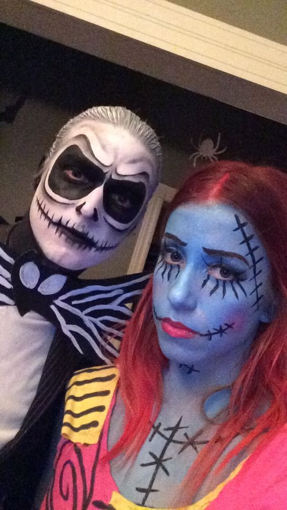 Jack and Sally Couples Costume . 