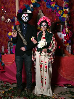 Dia de Los Muertos Couple. 